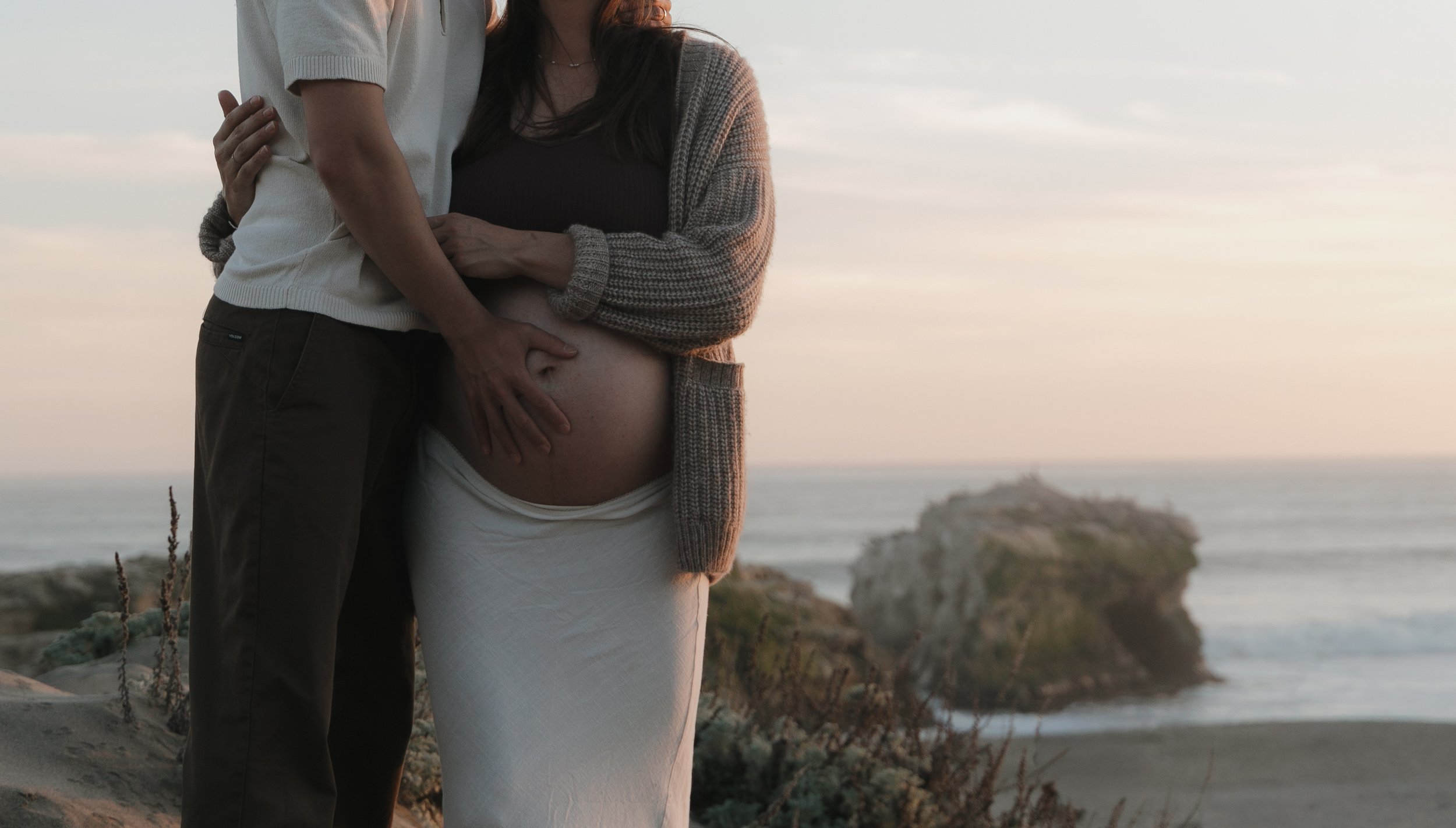 Expecting couple together